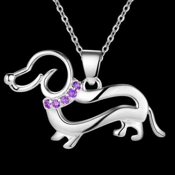 chains 925 sterling silver dachshund dog shape crystal diamond chain necklace 18'' for women wedding engagement party jewelry
chains 925 sterling silver dachshund dog shape crystal diamond chain necklace 18'' for women wedding engagement party jewelry