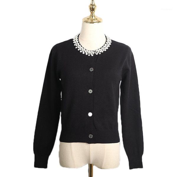 womens long sleeve knitted cardigan sweater 2020 fall thin jacket single breasted button solid beading o-neck outwear 1, White
womens long sleeve knitted cardigan sweater 2020 fall thin jacket single breasted button solid beading o-neck outwear 1, White