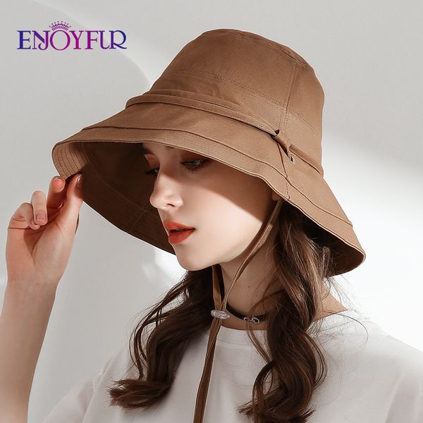 enjoyfur women cotton summer sun hats wide brim foldable fashion beach hat adjustable lace-up uv sun protection female cap new 201015, Blue;gray
enjoyfur women cotton summer sun hats wide brim foldable fashion beach hat adjustable lace-up uv sun protection female cap new 201015, Blue;gray