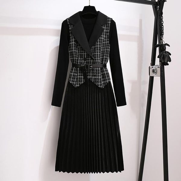 new 2021 autumn ladies winter 2 piece women's suits plaid cardigan tweed vest + crocheted dress two sets y471 yjc8 heah, Gray
new 2021 autumn ladies winter 2 piece women's suits plaid cardigan tweed vest + crocheted dress two sets y471 yjc8 heah, Gray
