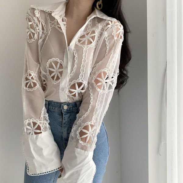 alien kitty early autumn heavy industry organza embroidery petals blouses fashion women 2020 lapel hollowed temperament shirts1, White
alien kitty early autumn heavy industry organza embroidery petals blouses fashion women 2020 lapel hollowed temperament shirts1, White