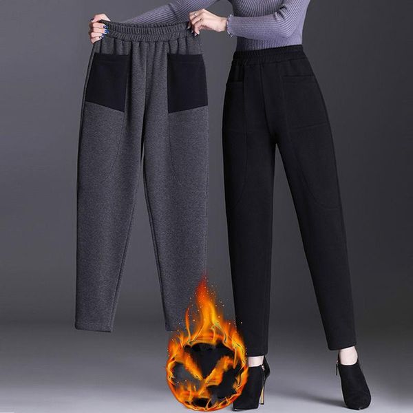women's pants & capris 2021 winter lamb cashmere slim casual women warm harem thick lined fleece sweatpants trousers plus size 6xl y332, Black;white
women's pants & capris 2021 winter lamb cashmere slim casual women warm harem thick lined fleece sweatpants trousers plus size 6xl y332, Black;white
