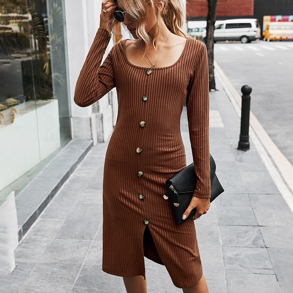 2021 new autumn solid color knitted pullover square collar button front split slim sweater women office club z7cd, Black;gray
2021 new autumn solid color knitted pullover square collar button front split slim sweater women office club z7cd, Black;gray