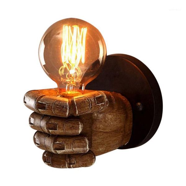 wall lamp vintage fist resin loft industrial wind decoration antique e27 screw interface1
wall lamp vintage fist resin loft industrial wind decoration antique e27 screw interface1