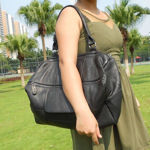 women real leather big black one shoulder bag female soft first layer cowhide large crossbody handbag
women real leather big black one shoulder bag female soft first layer cowhide large crossbody handbag