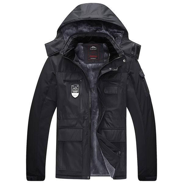 waterproof thick warm winter men's fleece jacket large size 7xl 8xl anorak male coat quilted hooded windbreaker casual men parka 201214, Black
waterproof thick warm winter men's fleece jacket large size 7xl 8xl anorak male coat quilted hooded windbreaker casual men parka 201214, Black