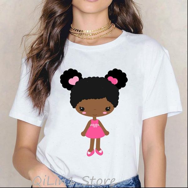 little melanin girl printed tshirt women summer cute cartoon black girl boy print shirt femme kawaii female white t shirt
little melanin girl printed tshirt women summer cute cartoon black girl boy print shirt femme kawaii female white t shirt