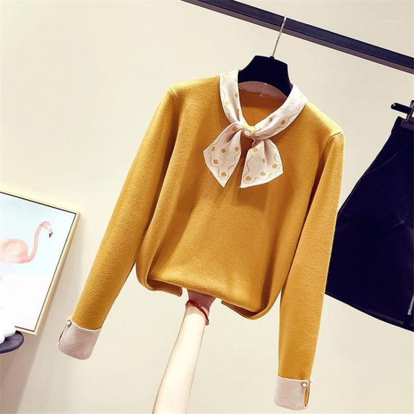 fall 2020 winter sweater women bow neck sweet elegant knitted sweaters and pullovers korean fashion casual pull femme rope mujer1, White;black
fall 2020 winter sweater women bow neck sweet elegant knitted sweaters and pullovers korean fashion casual pull femme rope mujer1, White;black
