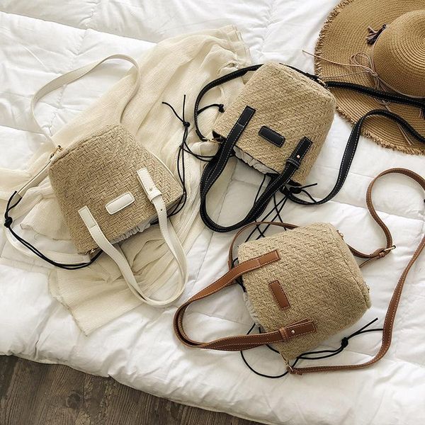 fashion new bucket bag korean casual composite bag women handmade straw beach shoulder crossbody retro woven simple handbag
fashion new bucket bag korean casual composite bag women handmade straw beach shoulder crossbody retro woven simple handbag