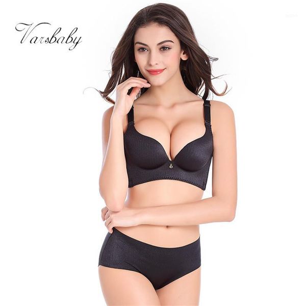 varsbaby one piece seamless underwear wire bra women gather bra sets1, Red;black 
varsbaby one piece seamless underwear wire bra women gather bra sets1, Red;black