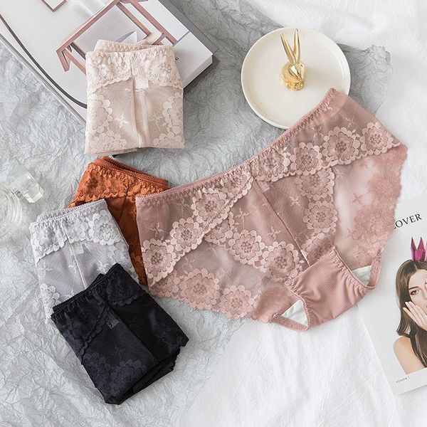 new lace panties for women girls underwear 2021 cotton panty soild comfortable lingerie panties, Black;pink
new lace panties for women girls underwear 2021 cotton panty soild comfortable lingerie panties, Black;pink