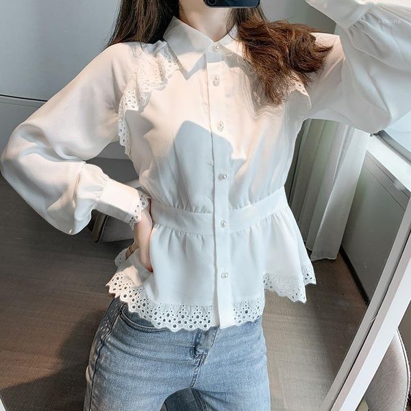 autumn solid vintage pearl button blouse office ladies long sleeve turn-down collar shirts chiffon collect waist blusas blanca1, White
autumn solid vintage pearl button blouse office ladies long sleeve turn-down collar shirts chiffon collect waist blusas blanca1, White