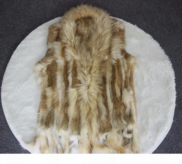 harppihop womens natural real fur vest with raccoon fur collar waistcoat jackets knitted winte, Black
harppihop womens natural real fur vest with raccoon fur collar waistcoat jackets knitted winte, Black