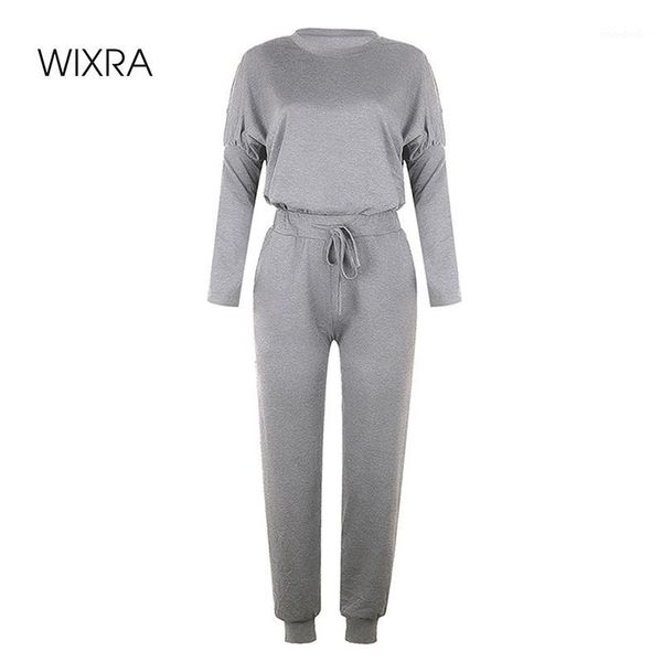 wixra womens suits leisure home wear suit long sleeve o-neck + lace-up pants 2 pcs sets summer autumn1, Gray
wixra womens suits leisure home wear suit long sleeve o-neck + lace-up pants 2 pcs sets summer autumn1, Gray
