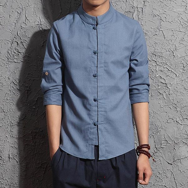 men's casual shirts men cotton linen three quarter sleeve shirt tai chi suit chinese style tang clothing hombre camisa1, White;black
men's casual shirts men cotton linen three quarter sleeve shirt tai chi suit chinese style tang clothing hombre camisa1, White;black