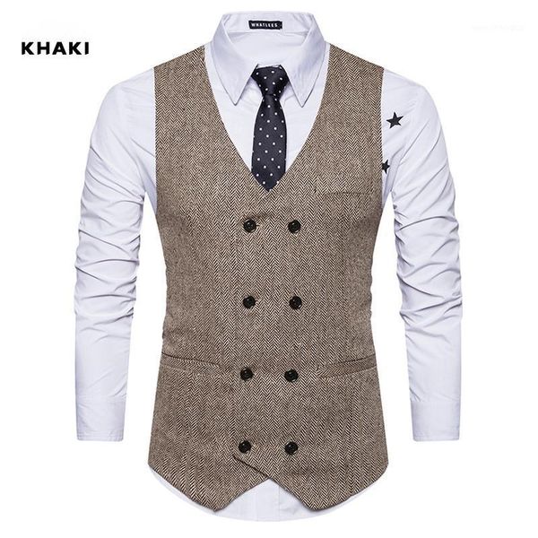 men's vests mens suit vest formal tweed check double breasted waistcoat retro slim fit sleeveless jacket vests1, Black;white
men's vests mens suit vest formal tweed check double breasted waistcoat retro slim fit sleeveless jacket vests1, Black;white