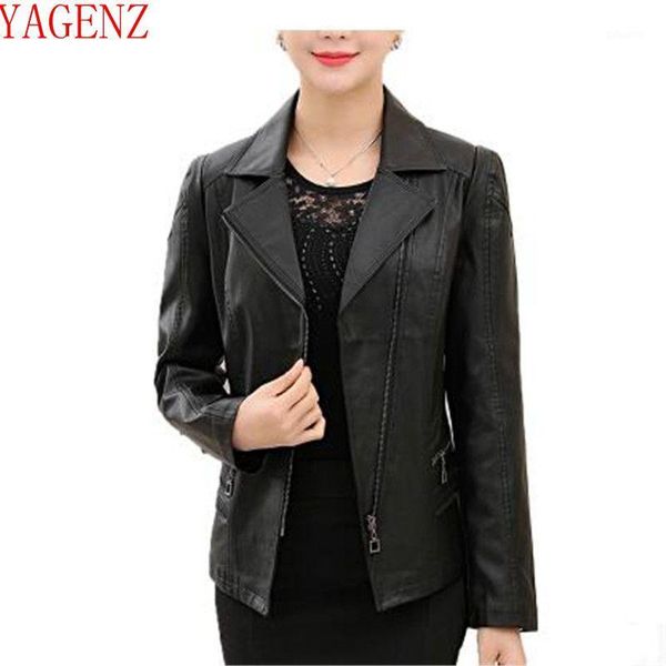 yagenz2017 middle-aged and old women clothing fashion new leather the spring coat han edition large size pu leather jacket kg4481, Black
yagenz2017 middle-aged and old women clothing fashion new leather the spring coat han edition large size pu leather jacket kg4481, Black