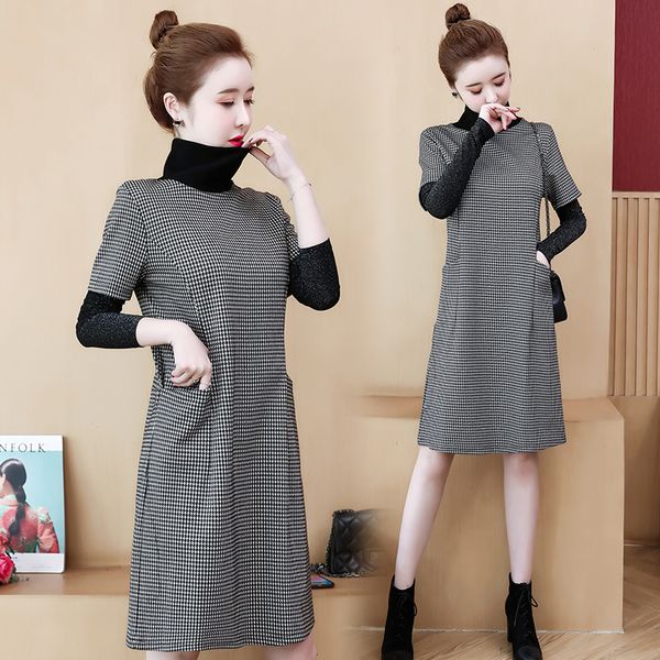 womens plus size dressed in plaid shredded shirts 2021 autumn long sleeve dresses loose clothing 6cbj, Black;gray
womens plus size dressed in plaid shredded shirts 2021 autumn long sleeve dresses loose clothing 6cbj, Black;gray