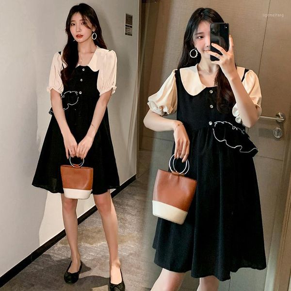 6060# maternity dress summer patchwork short sleeve easy matching loose stylish dress for pregnant women mom1, White
6060# maternity dress summer patchwork short sleeve easy matching loose stylish dress for pregnant women mom1, White