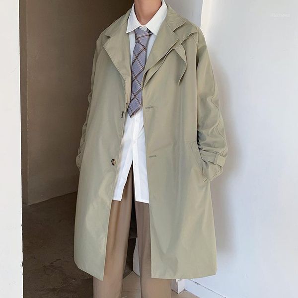 legible solid trench coat men spring autumn korean loose casual windbreaker men long coat korean jacket1, Tan;black
legible solid trench coat men spring autumn korean loose casual windbreaker men long coat korean jacket1, Tan;black