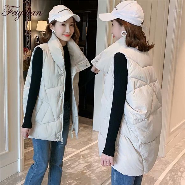 2019 korean winter bread cotton jacket academic wind cotton vest trend sleeveless jacket thermal vest womens1, Black;white
2019 korean winter bread cotton jacket academic wind cotton vest trend sleeveless jacket thermal vest womens1, Black;white
