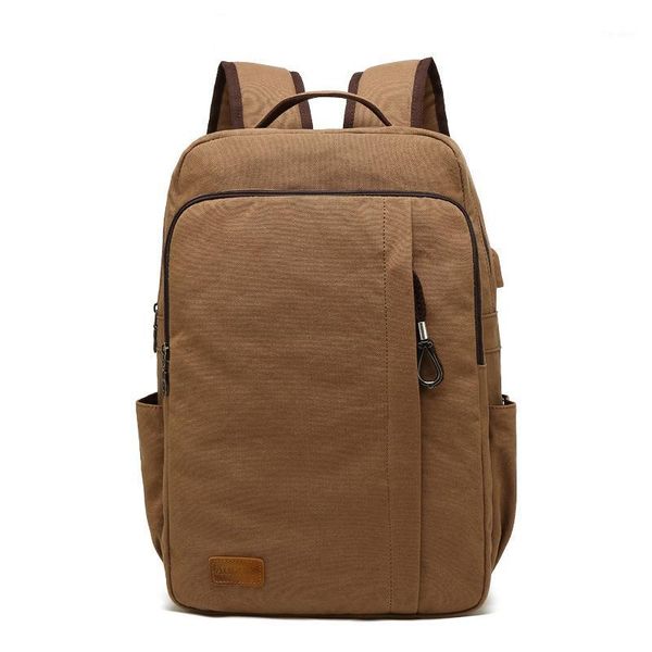 backpack solid canvas leisure travel mochila shoulder bags large capacity bagpack usb charging school student lapbag men1
backpack solid canvas leisure travel mochila shoulder bags large capacity bagpack usb charging school student lapbag men1