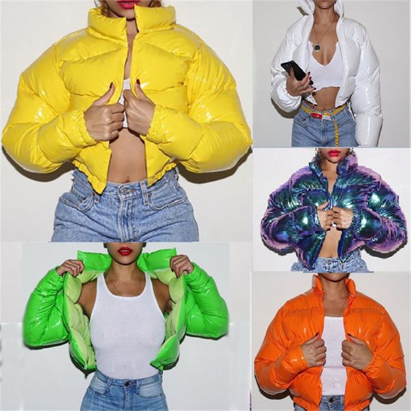 trendy women winter jacket cotton padded coat designer bright color mental long sleeve windproof women cotton wadded jacket d111101, White
trendy women winter jacket cotton padded coat designer bright color mental long sleeve windproof women cotton wadded jacket d111101, White