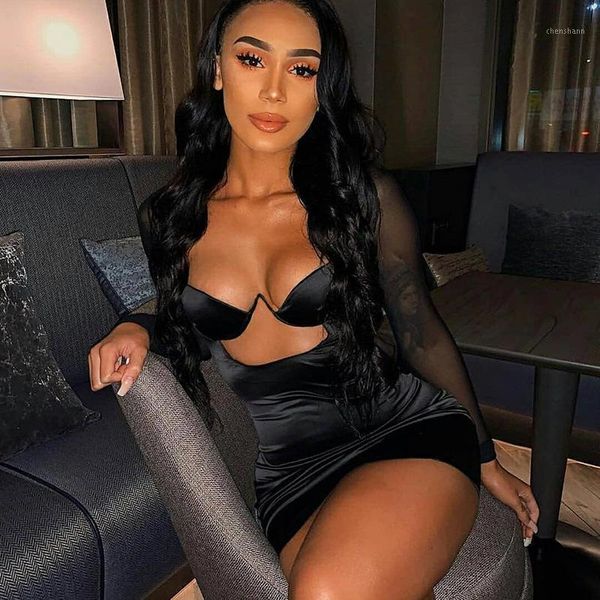 casual dresses women bustier deep v neck dress long sleeve booty slim fashion party night club mesh dresses1, Black;gray
casual dresses women bustier deep v neck dress long sleeve booty slim fashion party night club mesh dresses1, Black;gray