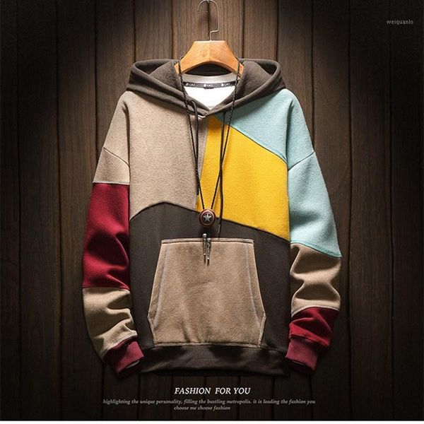 new year 2020 multi-color spliced jumper men's fashion streetwear casual men's hoodie sweatshirt hip harajuku costume m-5xl1, Black
new year 2020 multi-color spliced jumper men's fashion streetwear casual men's hoodie sweatshirt hip harajuku costume m-5xl1, Black