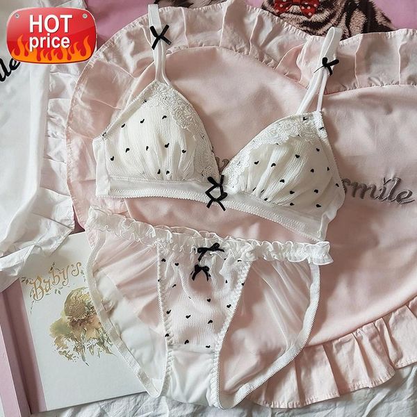 sweet girl heart lace trim white no rims bra underwear set japanese cute bow lolita bra and panty set ultra thin #5q7u, Black;white
sweet girl heart lace trim white no rims bra underwear set japanese cute bow lolita bra and panty set ultra thin #5q7u, Black;white