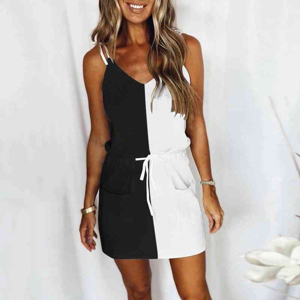 womens summer dresses patchwork print fashion casual v-neck sleeveless straps lacing loose mini dress beach holiday sundress, Black;gray
womens summer dresses patchwork print fashion casual v-neck sleeveless straps lacing loose mini dress beach holiday sundress, Black;gray