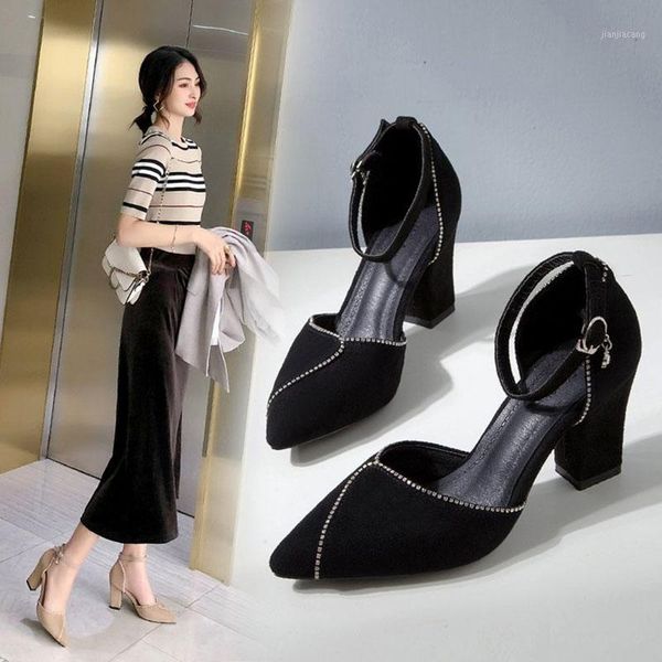 summer women shoes flock ankle straps square high heels women sandals elegant casual party wedding shoes pumps sandals1, Black
summer women shoes flock ankle straps square high heels women sandals elegant casual party wedding shoes pumps sandals1, Black