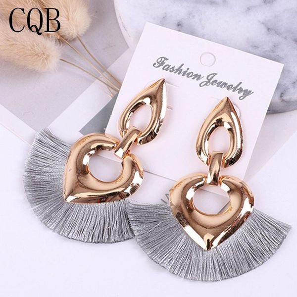 heart tassel earrings gray 2020women bohemian accessories handmade jewelry long earring korean fashion boho yellow statement new, Silver
heart tassel earrings gray 2020women bohemian accessories handmade jewelry long earring korean fashion boho yellow statement new, Silver