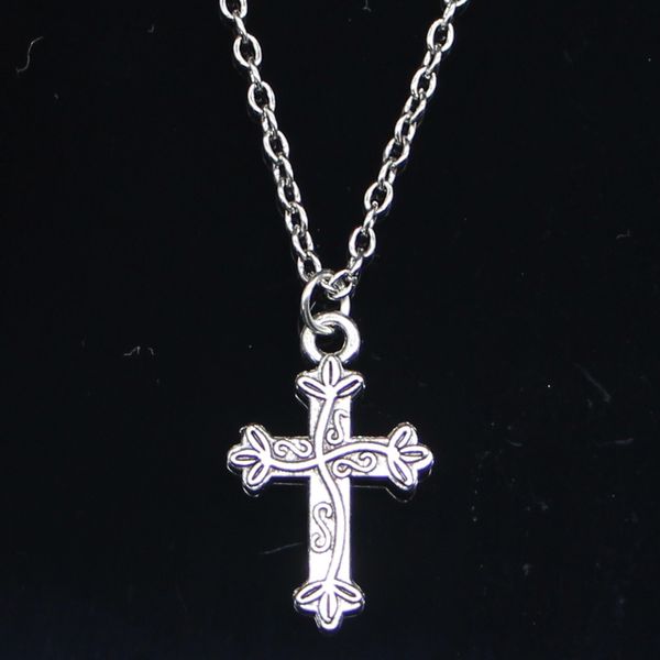 20pcs new fashion necklace 16x25mm flower cross pendants short long women men colar gift jewelry choker 201013, Silver
20pcs new fashion necklace 16x25mm flower cross pendants short long women men colar gift jewelry choker 201013, Silver