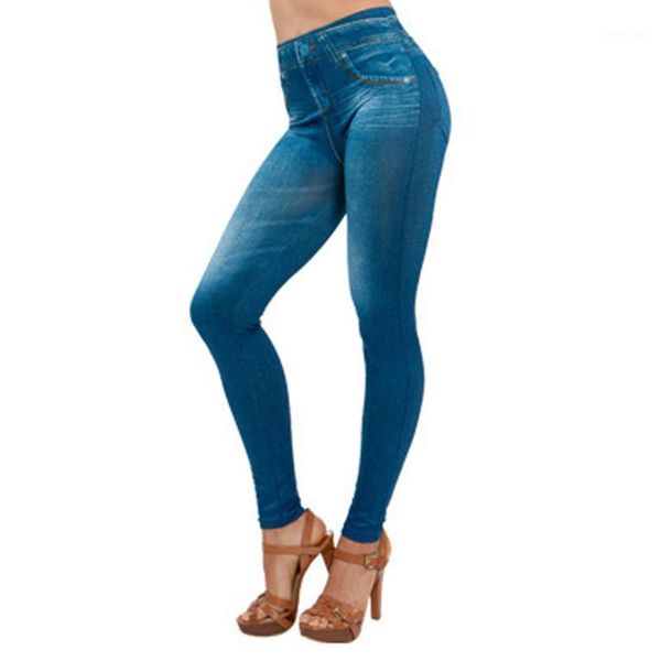 women legs shaping leggings fake jeans pants pull-on skinny elastic trousers tue881, Blue
women legs shaping leggings fake jeans pants pull-on skinny elastic trousers tue881, Blue