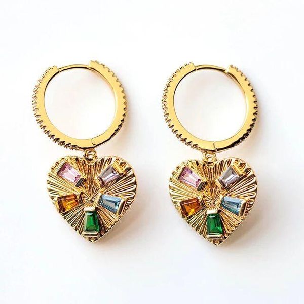 dangle & chandelier 2021 valentine's gift jewelry rainbow baguette cz paved heart charm fashion gorgeous women drop earring, Silver
dangle & chandelier 2021 valentine's gift jewelry rainbow baguette cz paved heart charm fashion gorgeous women drop earring, Silver