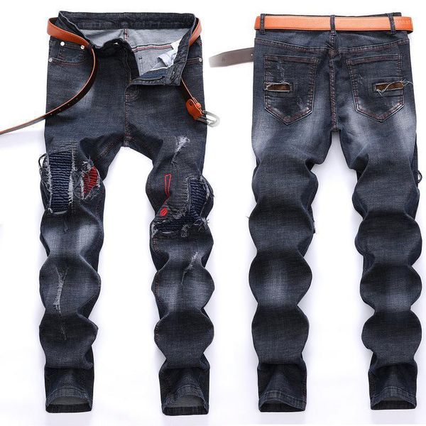 jeans men plus size hip-hop striped stretch denim jeans straight men stretch holes cool brand fashion1, Blue
jeans men plus size hip-hop striped stretch denim jeans straight men stretch holes cool brand fashion1, Blue