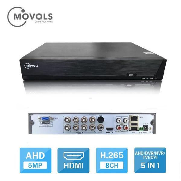 movols 8ch 5mp h.265 ahd 5 in1 dvr digital video recorder for cctv hdmi video output support analog ahd camera, Black;white
movols 8ch 5mp h.265 ahd 5 in1 dvr digital video recorder for cctv hdmi video output support analog ahd camera, Black;white