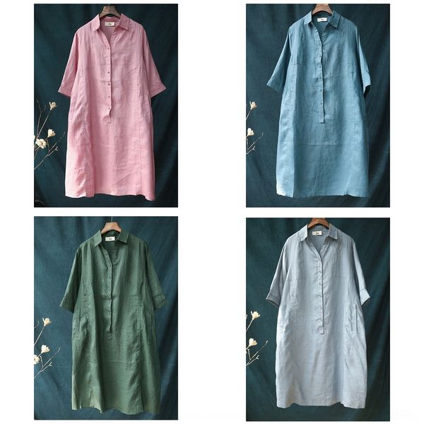 2m8sy loose 7ye47 shirt dress elegant korean style casual slap large size pure linen v-neck shirt dress women's middle sleeve summer su, Black;gray
2m8sy loose 7ye47 shirt dress elegant korean style casual slap large size pure linen v-neck shirt dress women's middle sleeve summer su, Black;gray