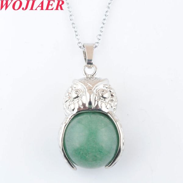 wojiaer natural stones pendants necklaces crystal cute owl quartz lapis lazuli round ball bead pendant women jewelry gift bo921, Silver
wojiaer natural stones pendants necklaces crystal cute owl quartz lapis lazuli round ball bead pendant women jewelry gift bo921, Silver