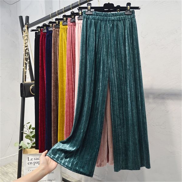 gowyimmes big size women gold velvet pants western style wide leg pant autumn lady long pleated trousers high waist pants pd175 y200418, Black;white
gowyimmes big size women gold velvet pants western style wide leg pant autumn lady long pleated trousers high waist pants pd175 y200418, Black;white