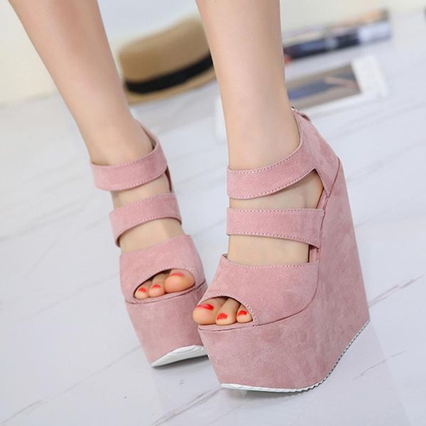 sandals 17cm high heels platform wedges shoes for women fashion ladies black heel summer night party
sandals 17cm high heels platform wedges shoes for women fashion ladies black heel summer night party