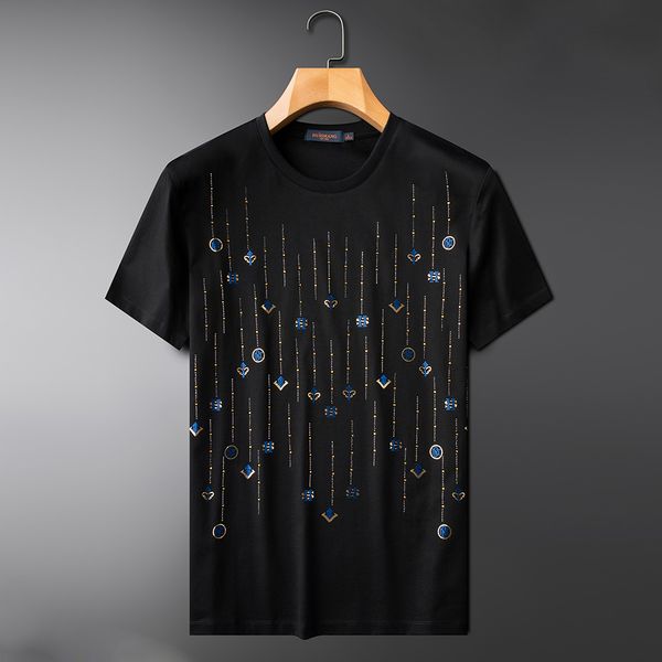 summer 2021 personality puncture fine manly man-neck tshirt thin for man black white 68rq, White;black
summer 2021 personality puncture fine manly man-neck tshirt thin for man black white 68rq, White;black