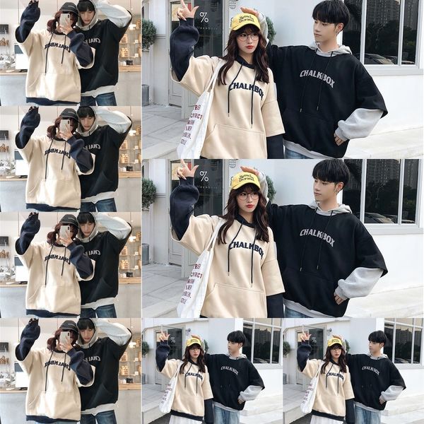 kpegj fake two-piece lovers style spring and autumn korean men's loose thin student trendy ins super coat coatpopular cec coat sweater, Black
kpegj fake two-piece lovers style spring and autumn korean men's loose thin student trendy ins super coat coatpopular cec coat sweater, Black