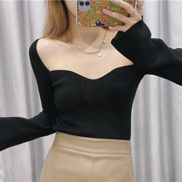 women's knits & tees 2021 fashion brand women sweater square collar casual autumn winter knitted pullover long sleeve1, White
women's knits & tees 2021 fashion brand women sweater square collar casual autumn winter knitted pullover long sleeve1, White
