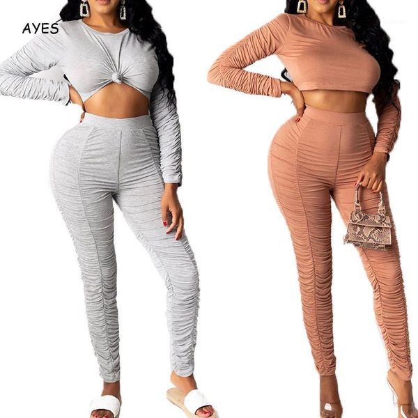 women's tracksuits women stretch two piece set pleated matching suits fashion lady slim skinny long sleeve + pants sets clothes1, Gray
women's tracksuits women stretch two piece set pleated matching suits fashion lady slim skinny long sleeve + pants sets clothes1, Gray