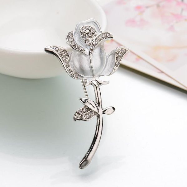 wholesale fashion temperament wedding jewelry rose flower inlaid zircon brooch for women luxury namour charm gift all seasons, Gray
wholesale fashion temperament wedding jewelry rose flower inlaid zircon brooch for women luxury namour charm gift all seasons, Gray
