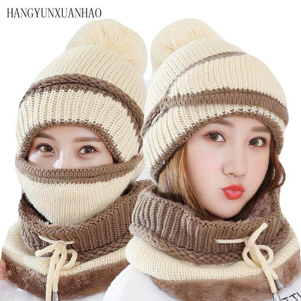 beanies female warm beanie hat riding snow caps winter women knitted scarf mask set hairball pom fashion thickening collars
beanies female warm beanie hat riding snow caps winter women knitted scarf mask set hairball pom fashion thickening collars