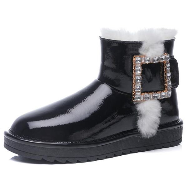 2020 fashion ankle boots women snow boots winter waterproof genuine leather warm shoes femme short designer botas ladies, Black
2020 fashion ankle boots women snow boots winter waterproof genuine leather warm shoes femme short designer botas ladies, Black