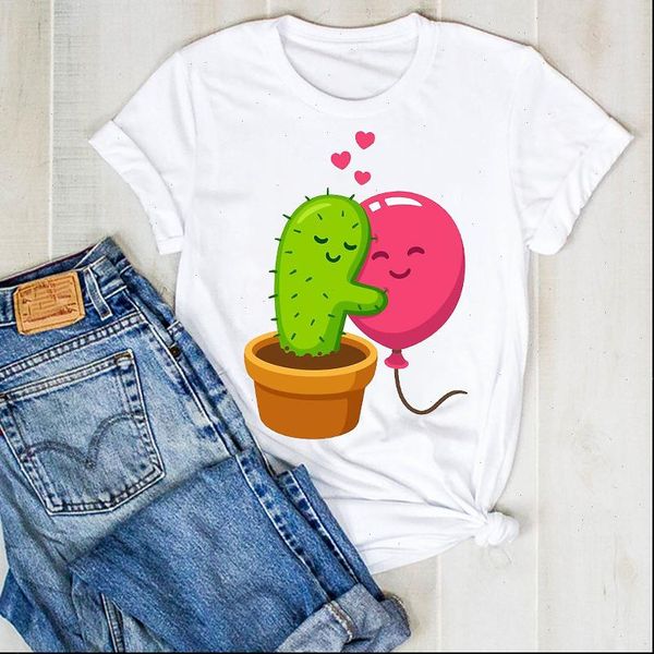 women lady plant hug cartoon summer cactus ladies tee tshirt womens female shirt clothes graphic clothing t shirt, White
women lady plant hug cartoon summer cactus ladies tee tshirt womens female shirt clothes graphic clothing t shirt, White